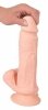 Realistyczne wibrujące dildo na przyssawce z pilotem 28,8 cm
